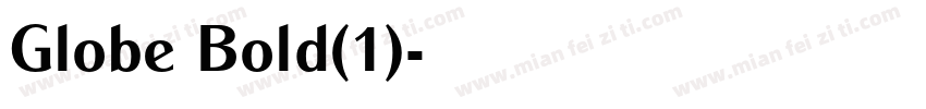 Globe Bold(1)字体转换